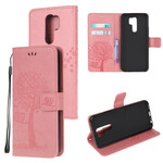 Funda con colgante de árbol y búho para el Xiaomi Redmi 9