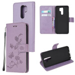 Funda Xiaomi Redmi 9 Asian Butterflies and Flowers