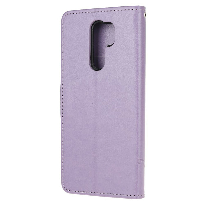 Funda Xiaomi Redmi 9 Asian Butterflies and Flowers
