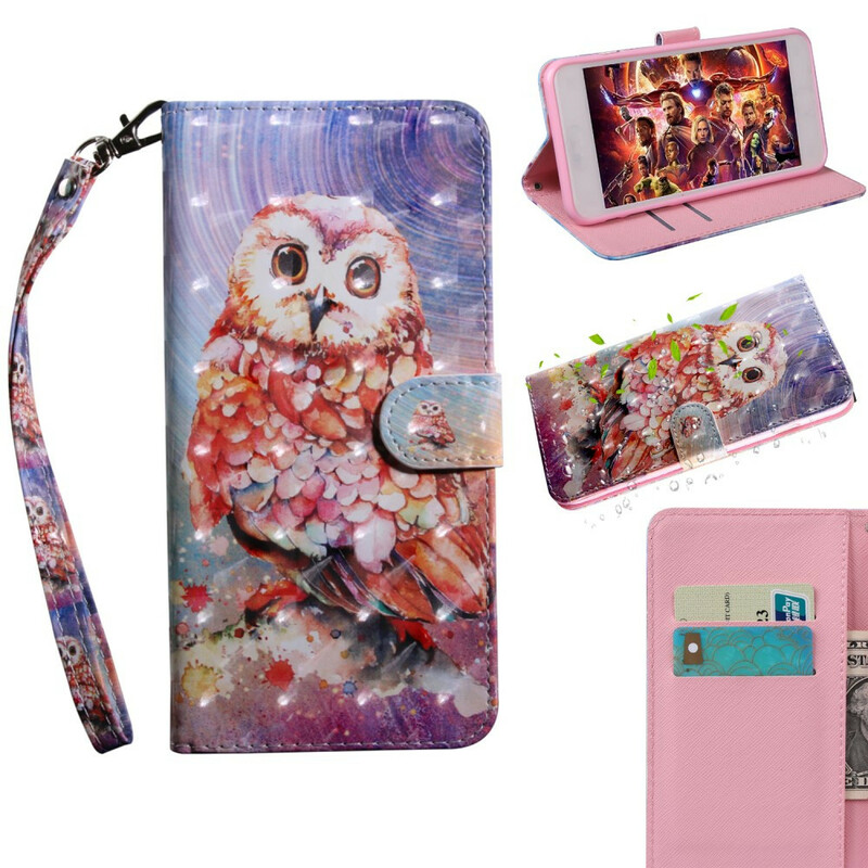 Funda Xiaomi Redmi 9 Owl Painter