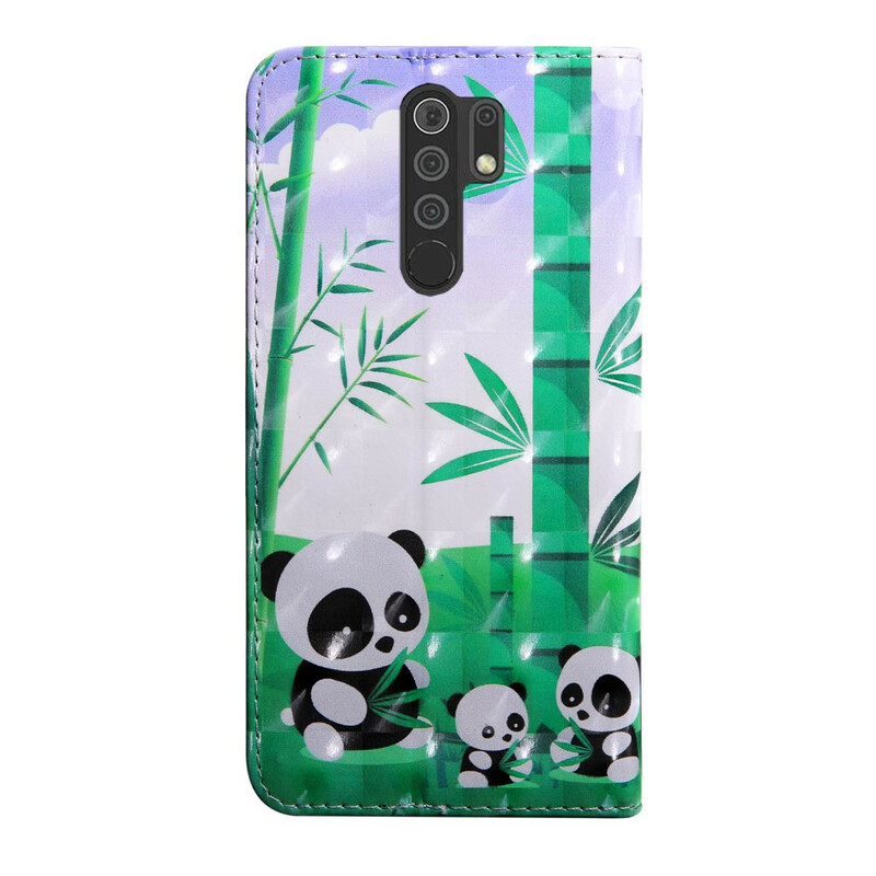 Funda familiar Xiaomi Redmi 9 Panda