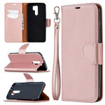 Xiaomi Redmi 9 Litchi Funda Oblique Flap