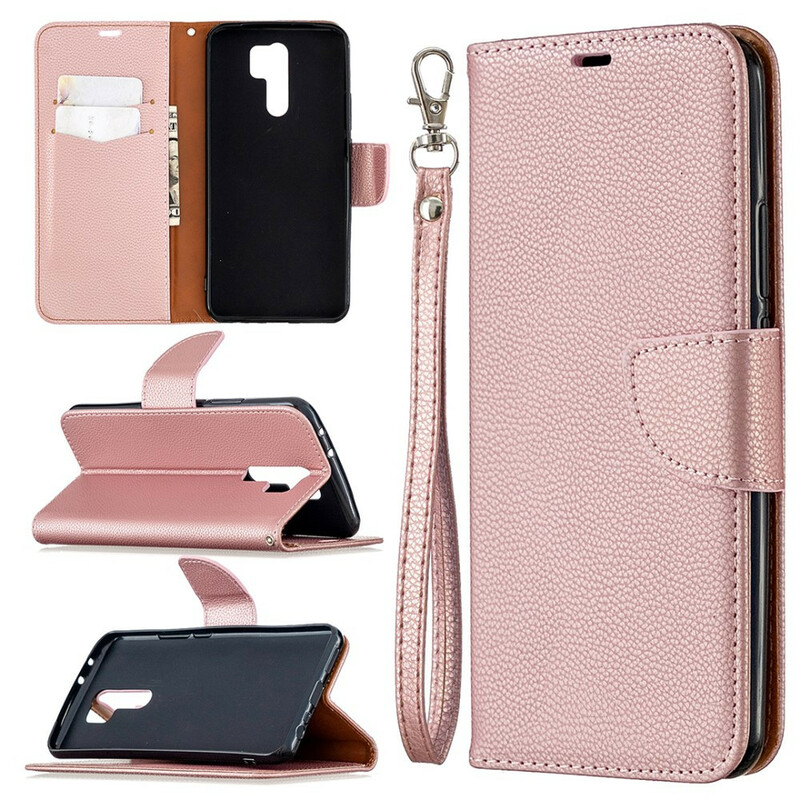 Xiaomi Redmi 9 Litchi Funda Oblique Flap