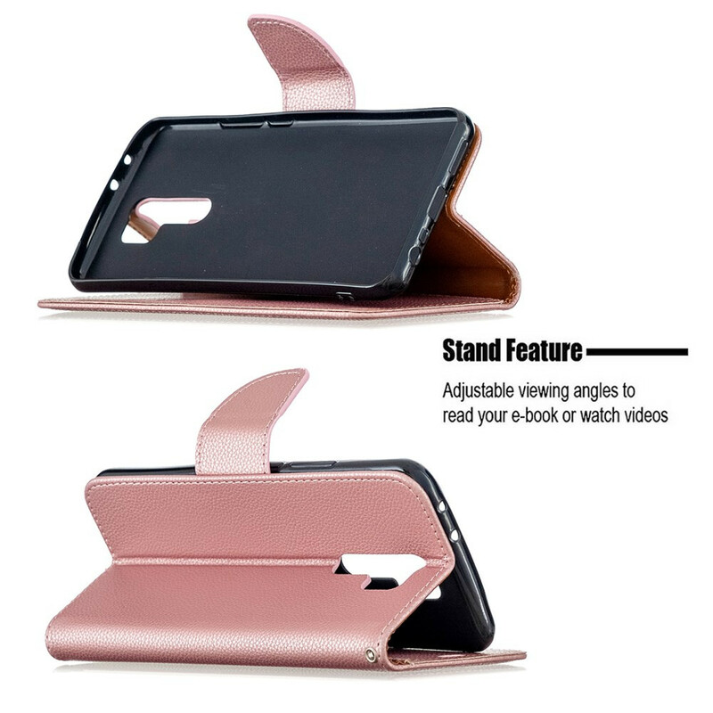 Xiaomi Redmi 9 Litchi Funda Oblique Flap