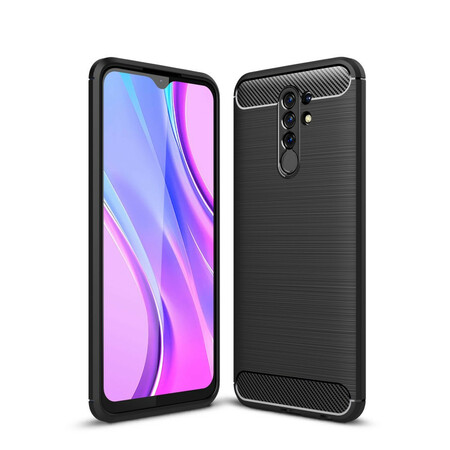 Funda de fibra de carbono cepillada para el Xiaomi Redmi 9