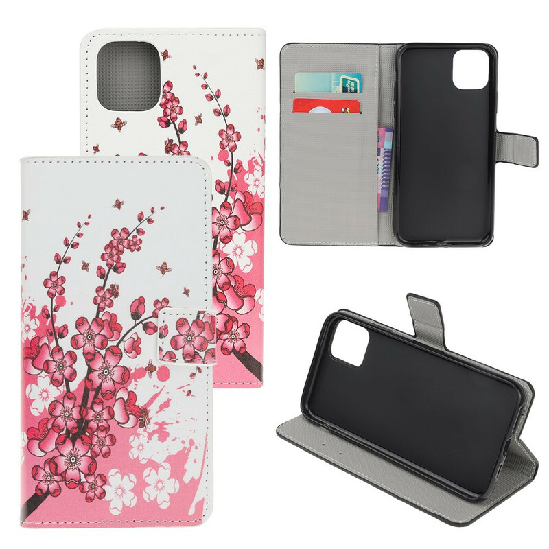 Funda para iPhone 12 Flores tropicales Funda para iPhone 12 Flores tropicales