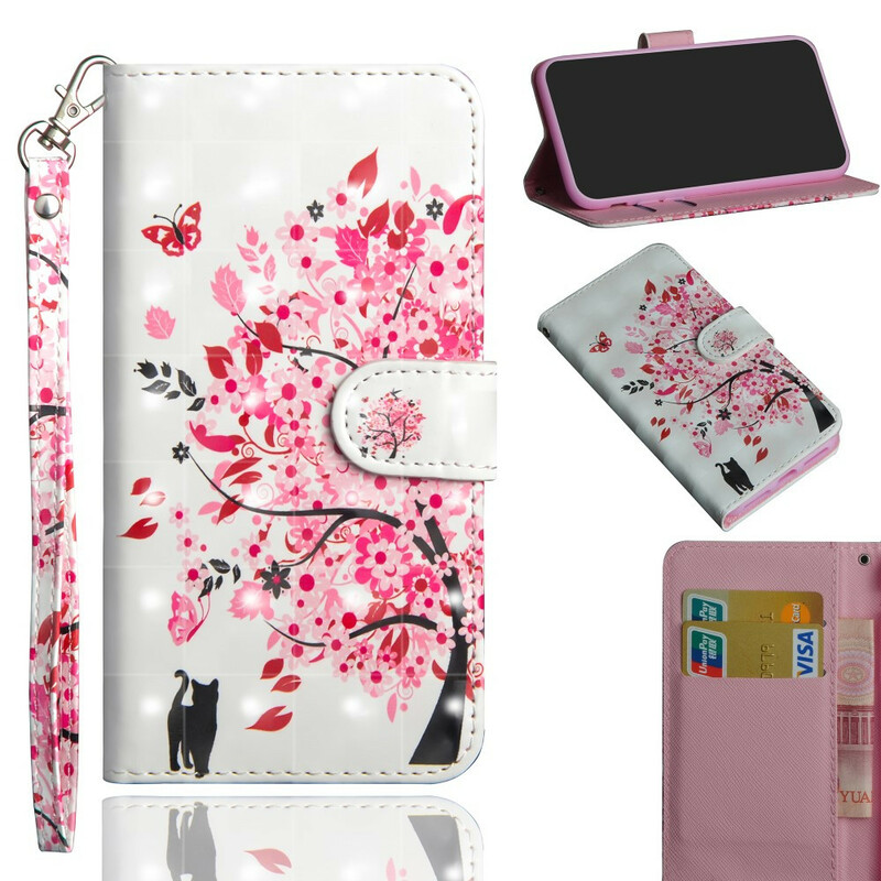 Funda iPhone 12 Árbol Rosa
