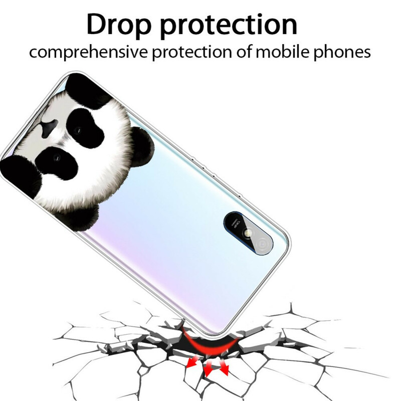 Xiaomi Redmi 9A Funda Panda Transparente