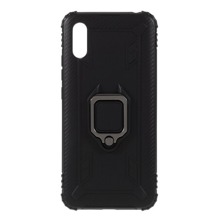 Funda de fibra de carbono estilo anillo para el Xiaomi Redmi 9A