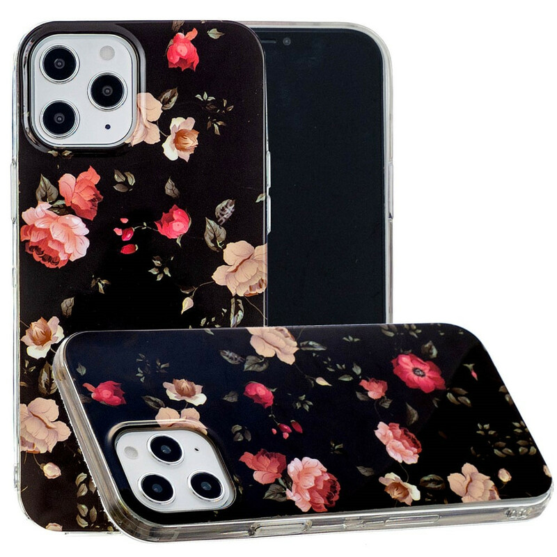 Funda para el iPhone 12 Pro Max Serie Floralies Fluorescente