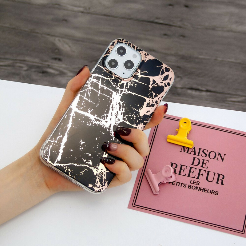 Funda iPhone 12 Pro Max Marble Geometry Colorful 2