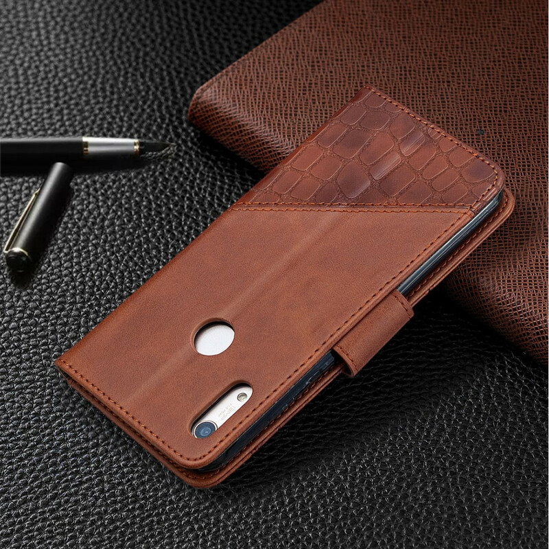 Funda de piel de cocodrilo para el Honor 8A Classic