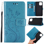 Funda iPhone 12 Pro Max Mariposas y Flores Lanyard