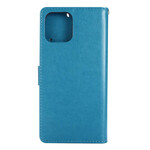 Funda iPhone 12 Pro Max Mariposas y Flores Lanyard