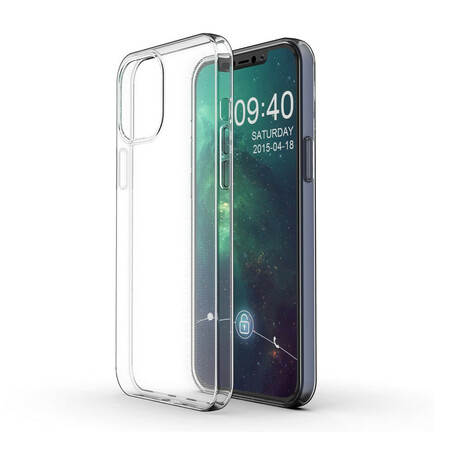 Funda de silicona transparente para el iPhone 12 Pro Max Finesse