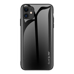 Funda iPhone 12 Pro Max Cristal Templado Fibra de Carbono Clásico