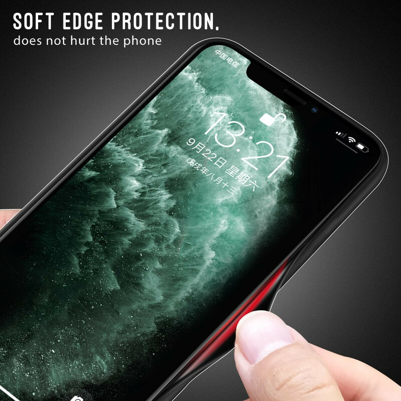 Funda iPhone 12 Pro Max Cristal Templado Fibra de Carbono Clásico - Dealy