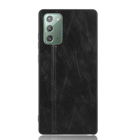 Samsung Galaxy Note 20 Funda Efecto Cuero Cosido