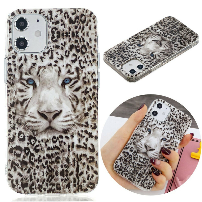 Funda de leopardo fluorescente para el iPhone 12 Max / 12 Pro