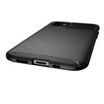 Funda flexible con textura de fibra de carbono para el iPhone 12 Max / 12 Pro
