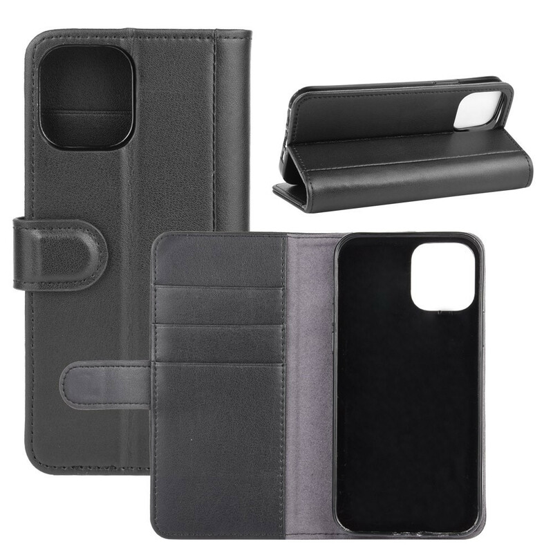 Funda iPhone 12 Max / 12 Pro de cuero genuino