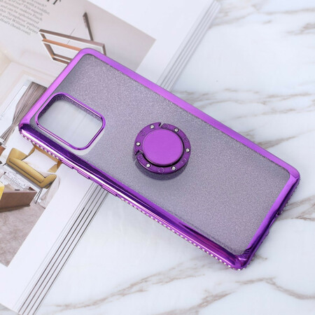 Funda Samsung Galaxy S10 Lite Anillo de purpurina y diamantes