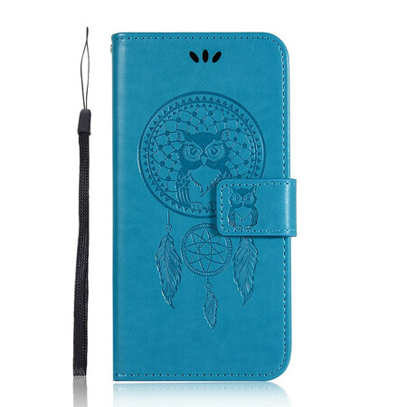 Funda de cuero para el Honor 9A Dream Catcher Owl