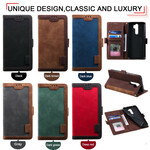 Funda de polipiel de dos tonos para el Xaiomi Redmi 9 con contornos reforzados