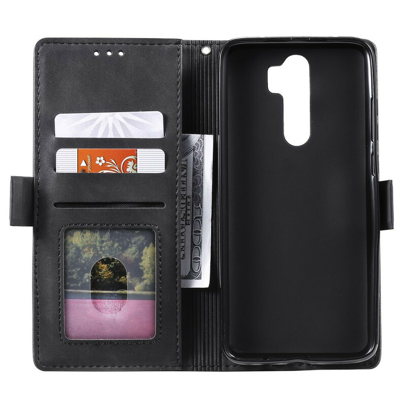 Funda de polipiel de dos tonos para el Xaiomi Redmi 9 con contornos reforzados