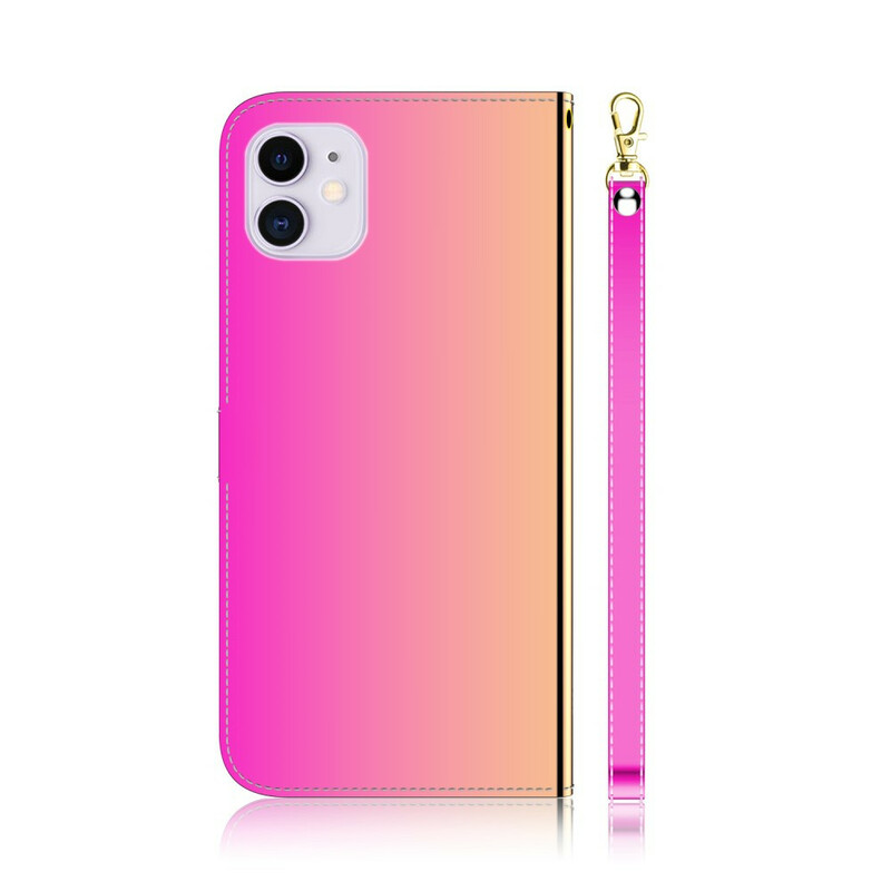 Funda para iPhone 12 Max / 12 Pro Leatherette Mirror Cover