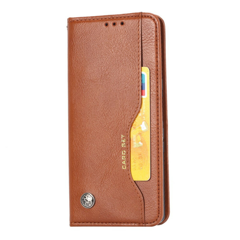 Funda Flip Cover iPhone 12 Max / 12 Pro Leatherette Card Funda