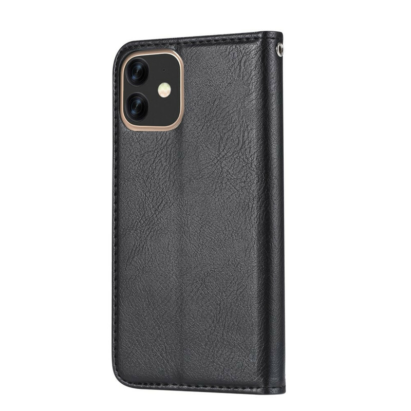 Funda Flip Cover iPhone 12 Max / 12 Pro Leatherette Card Funda