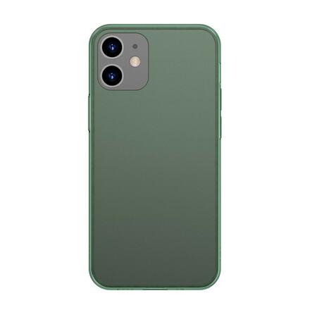 Funda iPhone 12 de cristal templado y silicona BASEUS