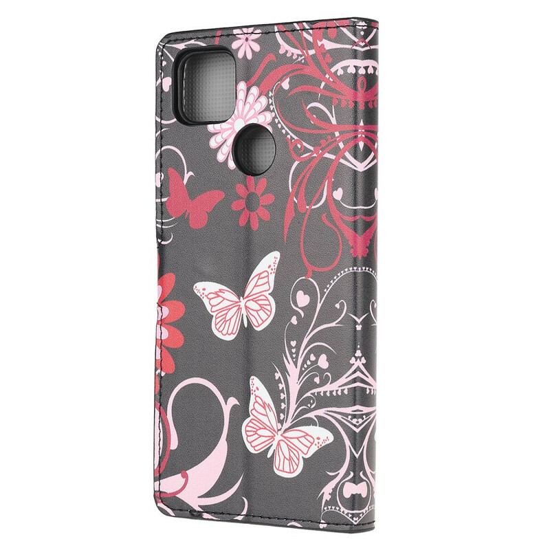 Funda Xiaomi Redmi 9C Mariposas y Flores