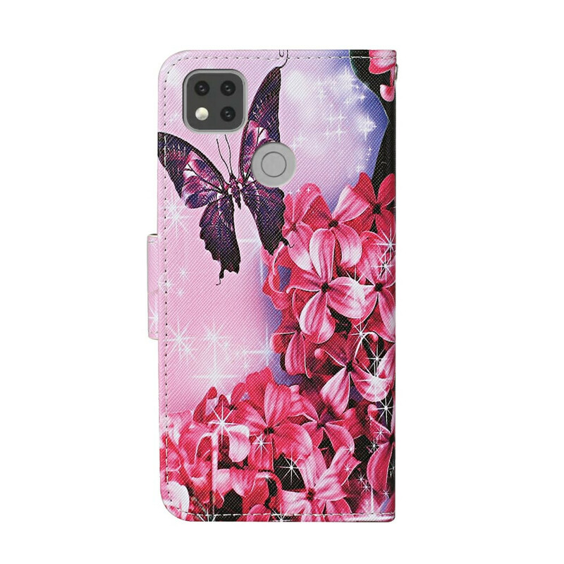 Funda Xiaomi Redmi 9C Mariposas en el Jardín Mágico