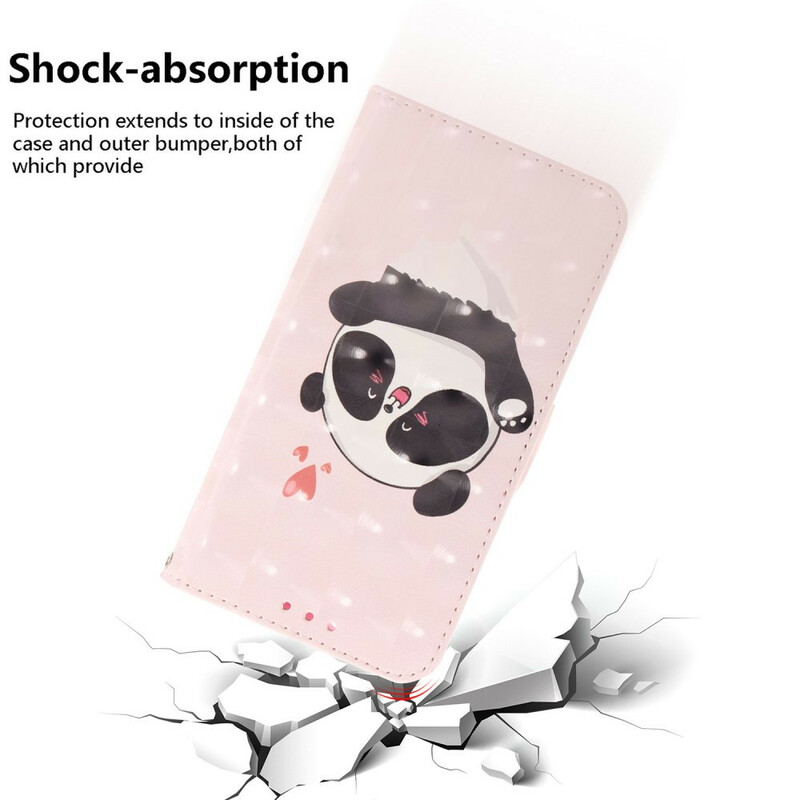 Funda Xiaomi Redmi 9C Panda Love Strap