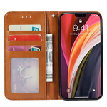 Funda Flip Cover iPhone 12 Pro Max Leatherette Card Funda