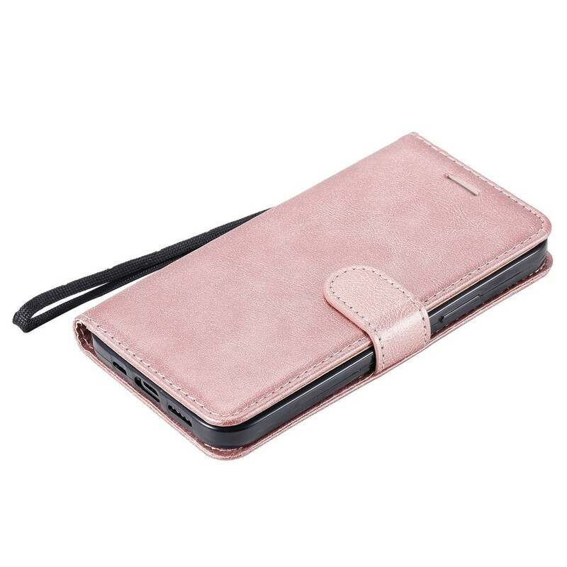 Funda iPhone 12 Max / 12 Pro Color Sólido Serie con Colgante