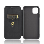 Flip Cover iPhone 12 Max / 12 Pro Fibra de Carbono