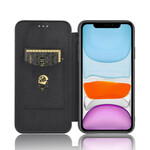 Flip Cover iPhone 12 Max / 12 Pro Fibra de Carbono