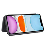 Flip Cover iPhone 12 Max / 12 Pro Fibra de Carbono