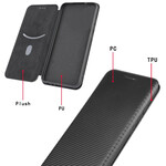 Flip Cover iPhone 12 Max / 12 Pro Fibra de Carbono