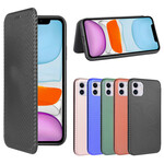Flip Cover iPhone 12 Max / 12 Pro Fibra de Carbono