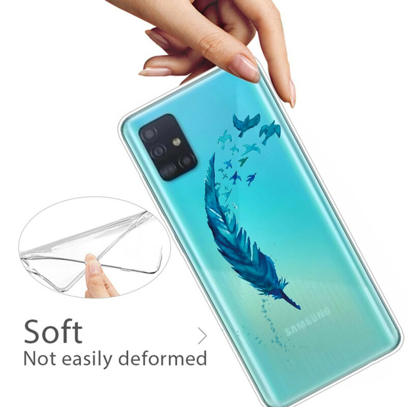 Funda de plumas para el Samsung Galaxy A31