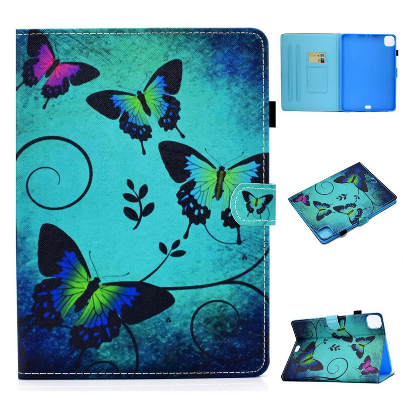 Funda para iPad Air 10.9" (2020) Mariposas verdes