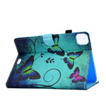 Funda para iPad Air 10.9" (2020) Mariposas verdes