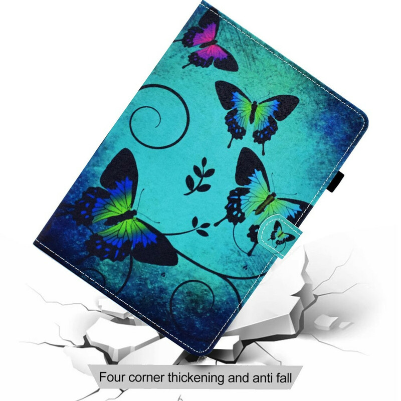 Funda para iPad Air 10.9" (2020) Mariposas verdes