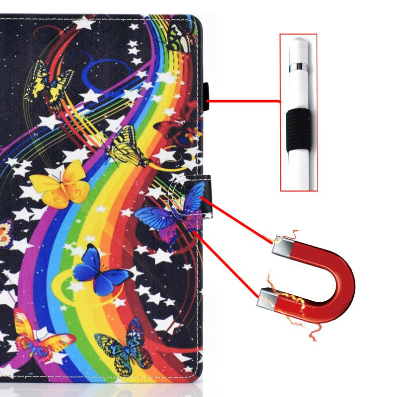 Funda para iPad Air 10.9" (2020) Rainbow Butterflies