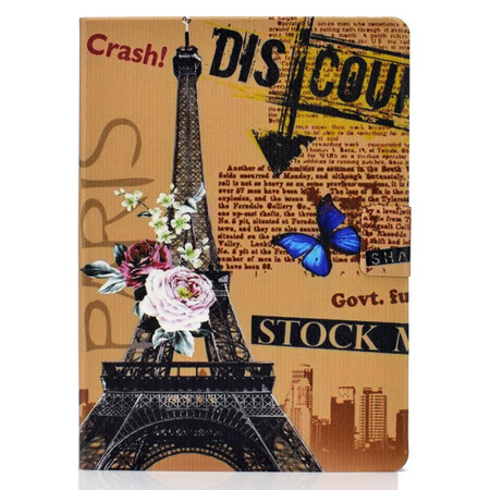 Funda Floral Torre Eiffel para iPad Air 10.9" (2020)