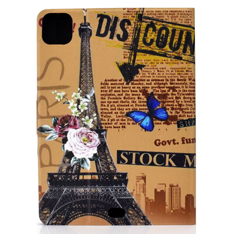 Funda Floral Torre Eiffel para iPad Air 10.9" (2020)